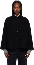 CASEY CASEY Black Mathilde Quorum Tumbled Jacket