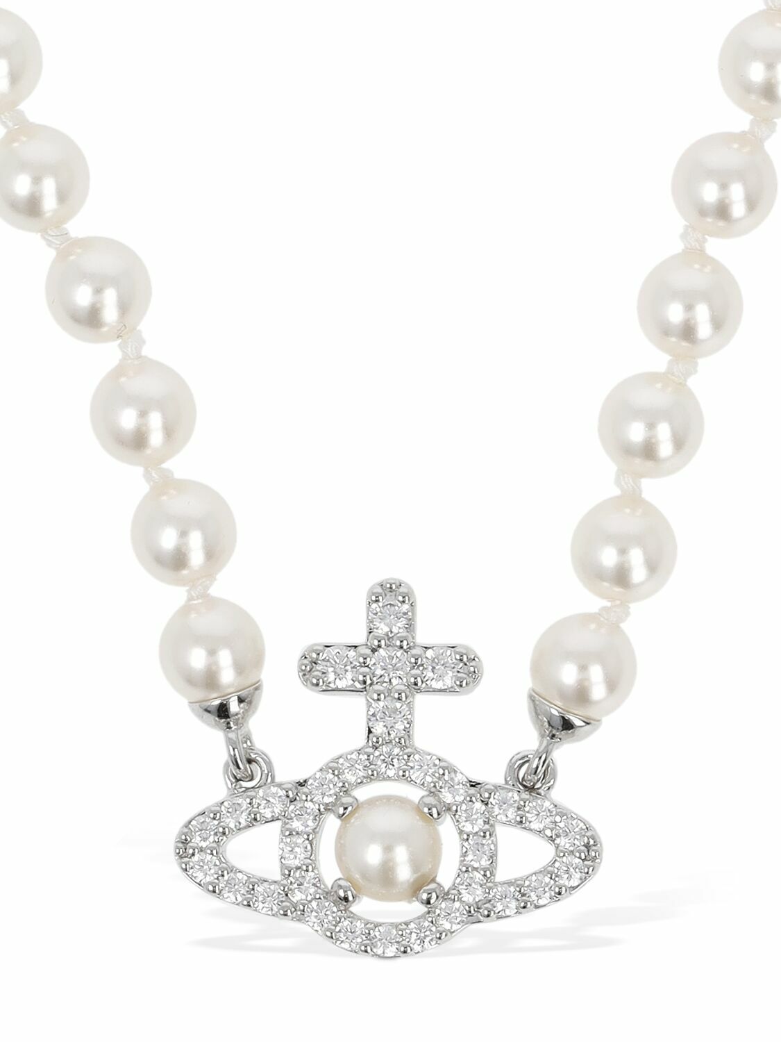 VIVIENNE WESTWOOD Olympia Faux Pearl Collar Necklace Vivienne Westwood
