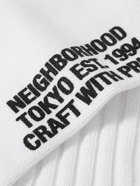 Neighborhood - Ribbed-Knit Socks