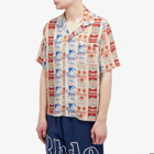Rhude Men's Voyage Silk Vacation Shirt in Multi