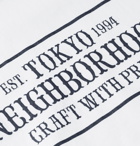 Neighborhood - Bar & Shield Logo-Print Cotton-Jersey T-Shirt - White