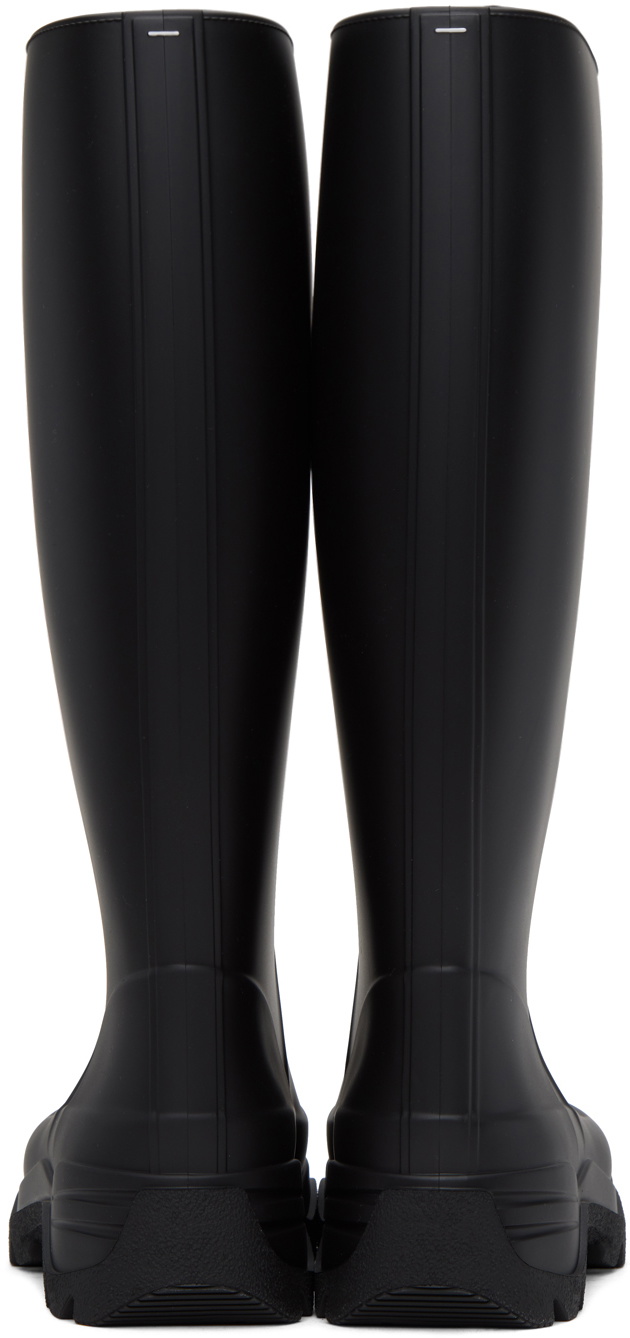 Maison Margiela Black Tabi Rain Boots Maison Margiela