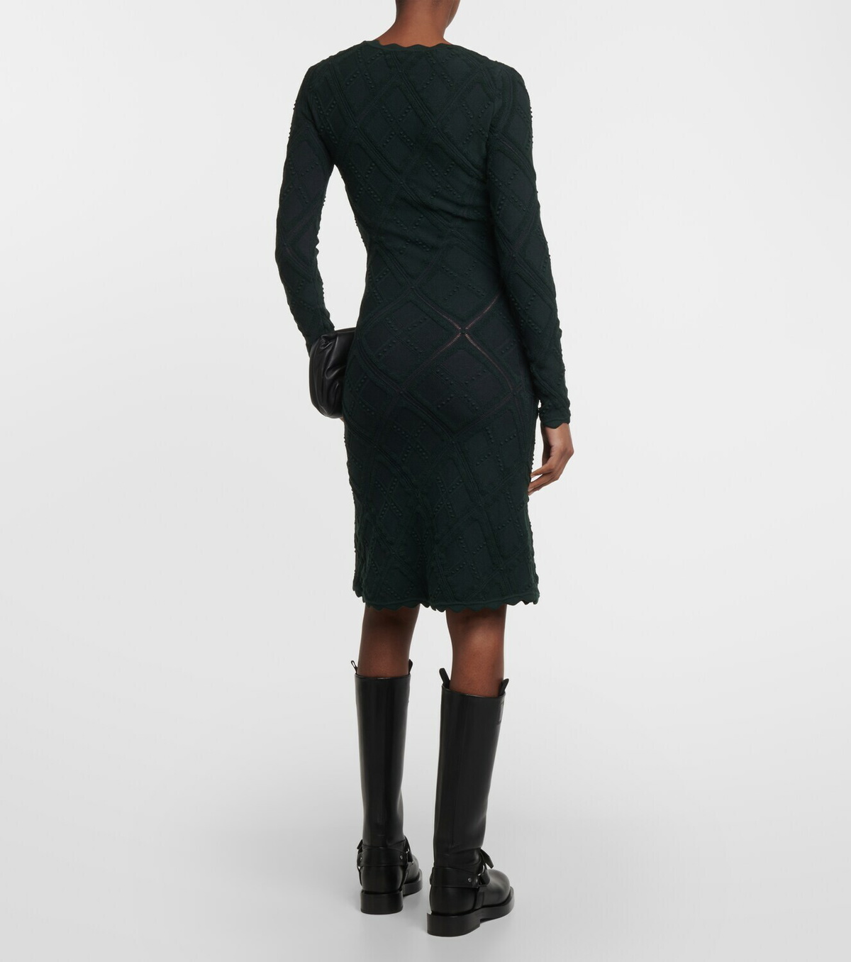 kookai white bodycon dress Burberry Black Long Sleeve Midi Dress