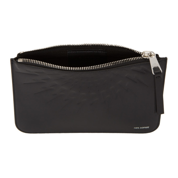 Neil Barrett Black Medium Zip Pouch