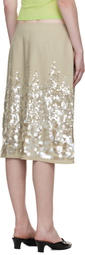 Paloma Wool Khaki Ara Midi Skirt