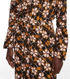 Marni Floral-printed pleated midi dress