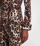 Diane von Furstenberg Michele leopard-print jumpsuit