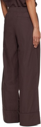 Entire Studios Brown Pajama Lounge Pants