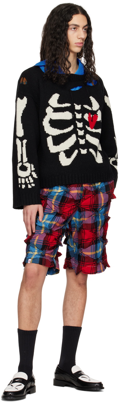 Charles Jeffrey Loverboy SSENSE Exclusive Black Graphic Boxy