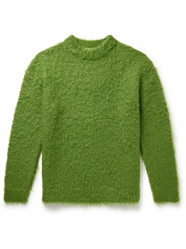 Photo: Acne Studios - Brushed-Knit Sweater - Green