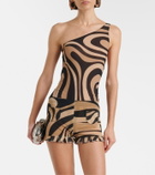 Pucci Marmo ruffled mesh shorts