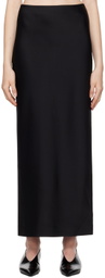 Carven Black Long Maxi Skirt