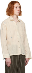 Karu Research Beige Check Shirt