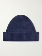 John Smedley - Sunday Ribbed Cashmere and Wool-Blend Beanie