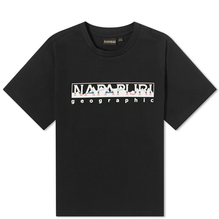 Photo: Napapijri Women's Rope Logo Baby T-Shirt in Black