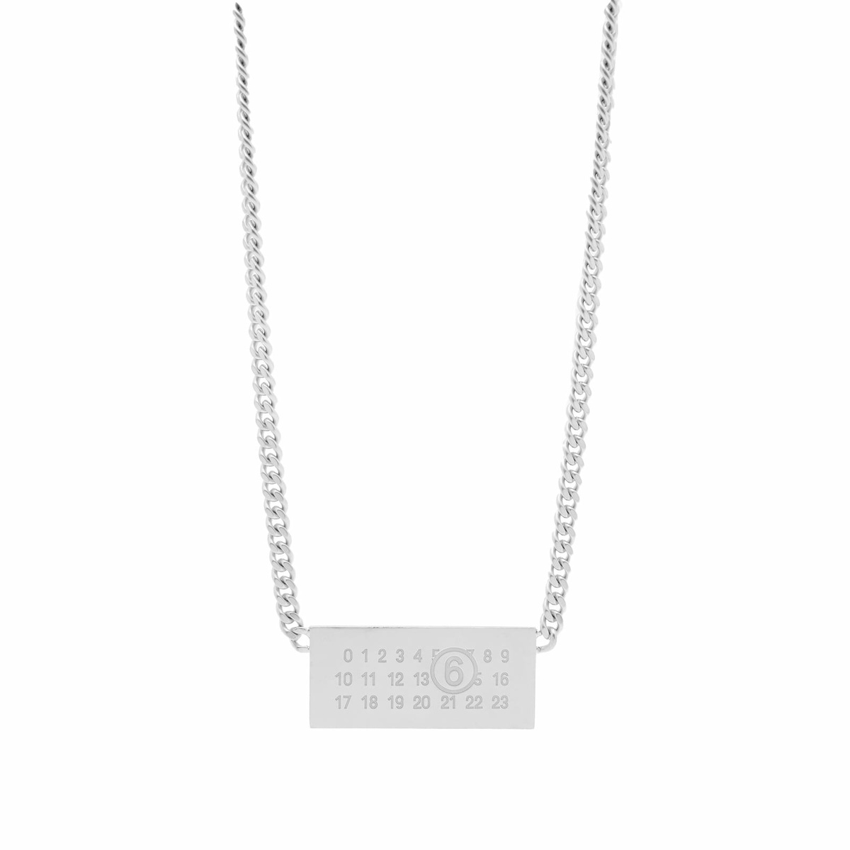 Maison Margiela】Silver Numbers 11 Logo Necklace - アクセサリー