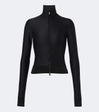 Gucci Silk-blend zip-up top