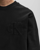 Calvin Klein Jeans Ck Applique Crew Neck Black - Mens - Sweatshirts