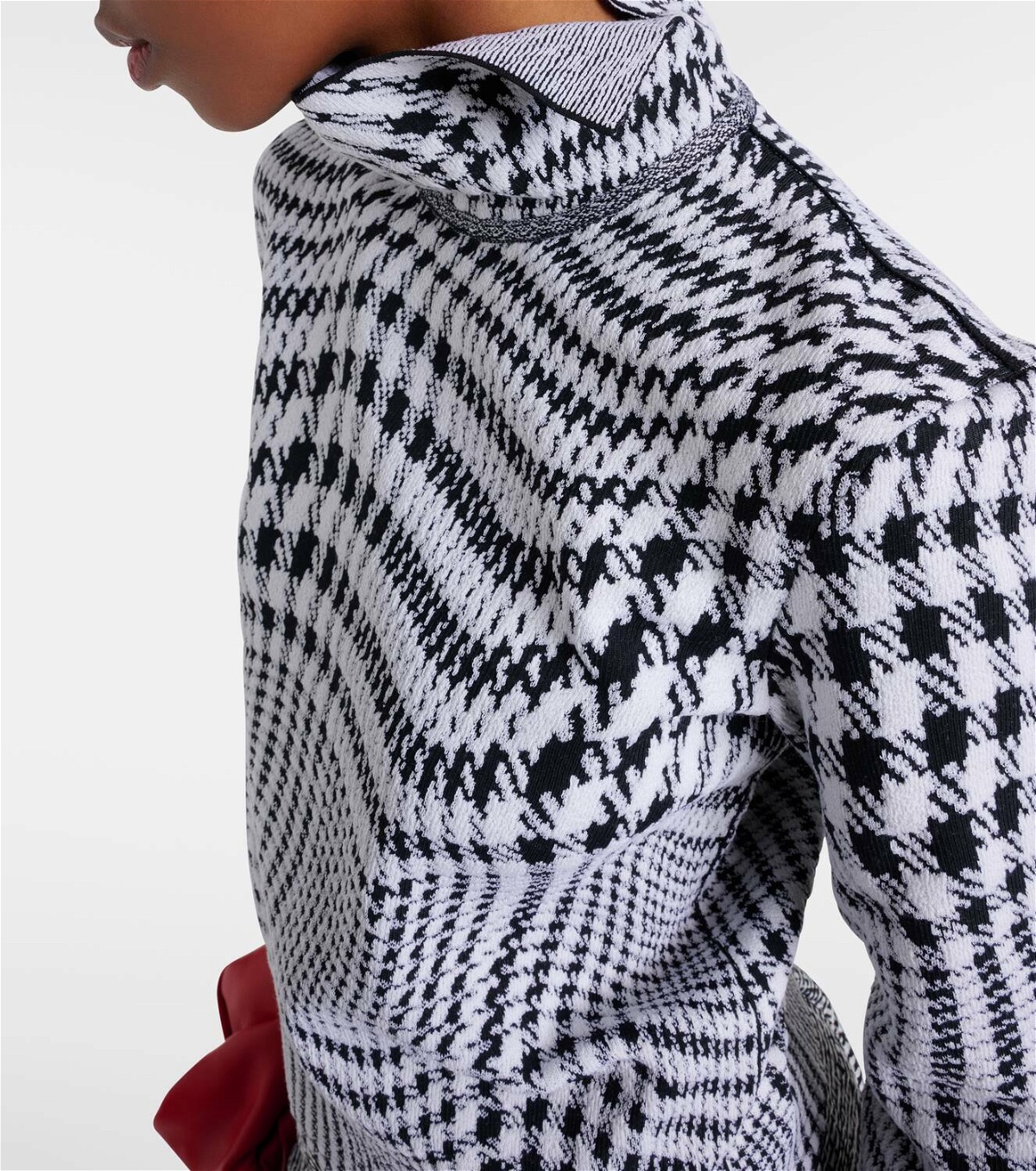 Burberry Houndstooth wool-blend turtleneck sweater Burberry