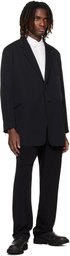 YOHJI YAMAMOTO Black Double Button Blazer