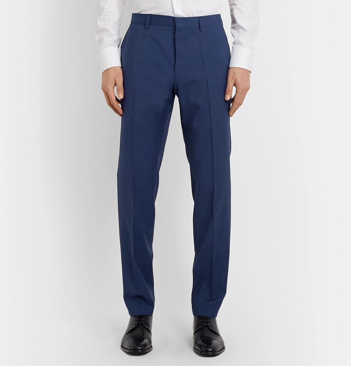 Navy suit pants in virgin wool