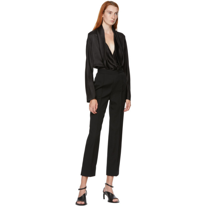 Haider Ackermann Black Silk Dali Blouse
