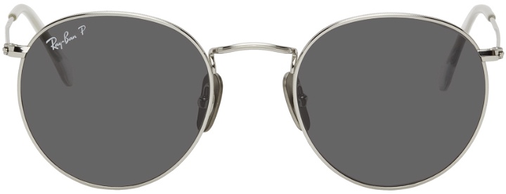 Photo: Ray-Ban Silver Round Titanium Sunglasses