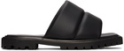 Staud Black Astro Slides