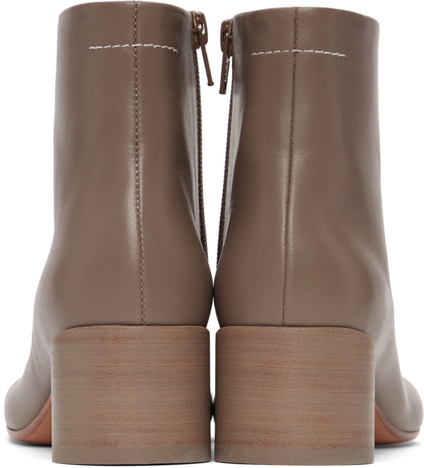 MM6 MAISON MARGIELA - Leather Ankle Boots