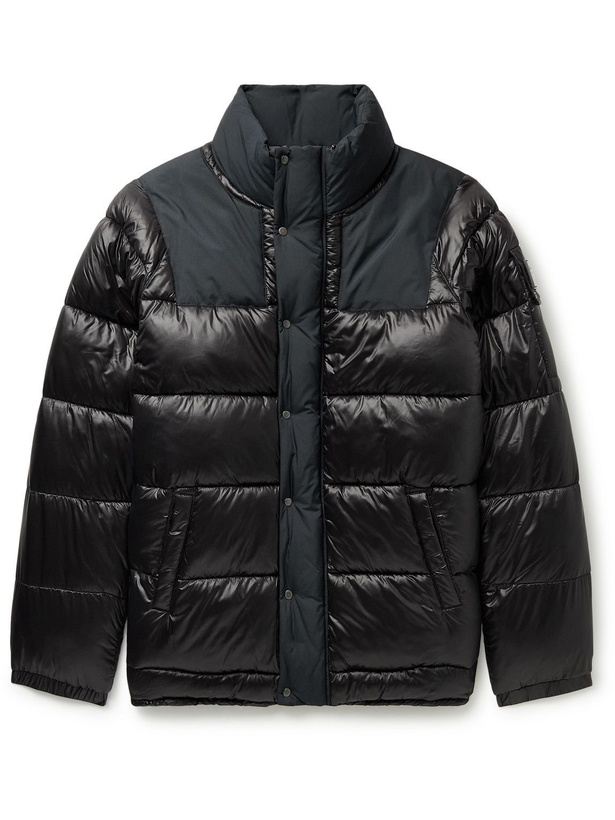 Photo: Barbour Gold Standard - Etna Panelled Quilted Shell Jacket - Black