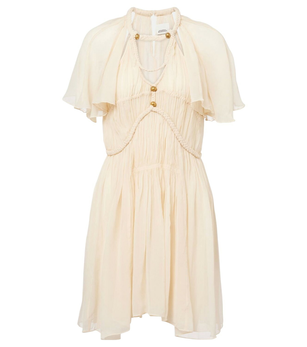 Isabel Marant Orfra embellished silk-blend minidress Isabel