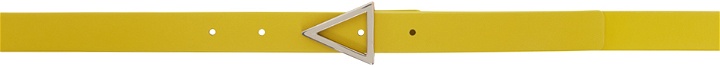 Photo: Bottega Veneta Yellow Small Triangle Belt