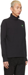 Raf Simons Black Fred Perry Edition Laurel Wreath Detail Turtleneck