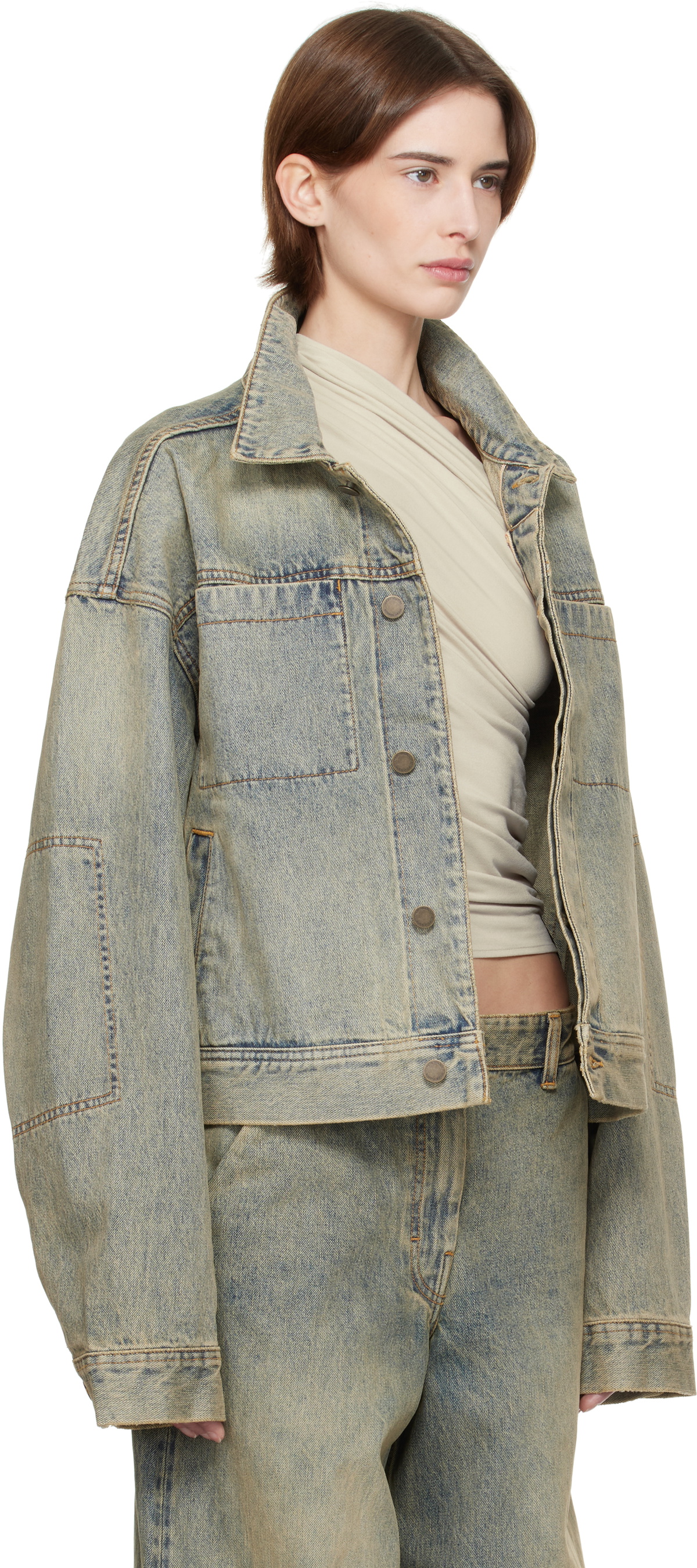 Entire Studios Blue Gem Denim Jacket