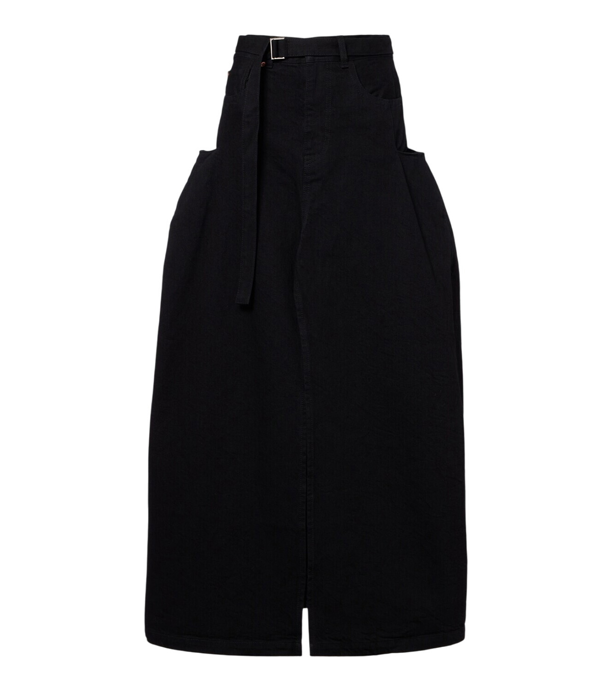 SACAI - Pleated Nylon Twill Cargo Midi Skirt Sacai