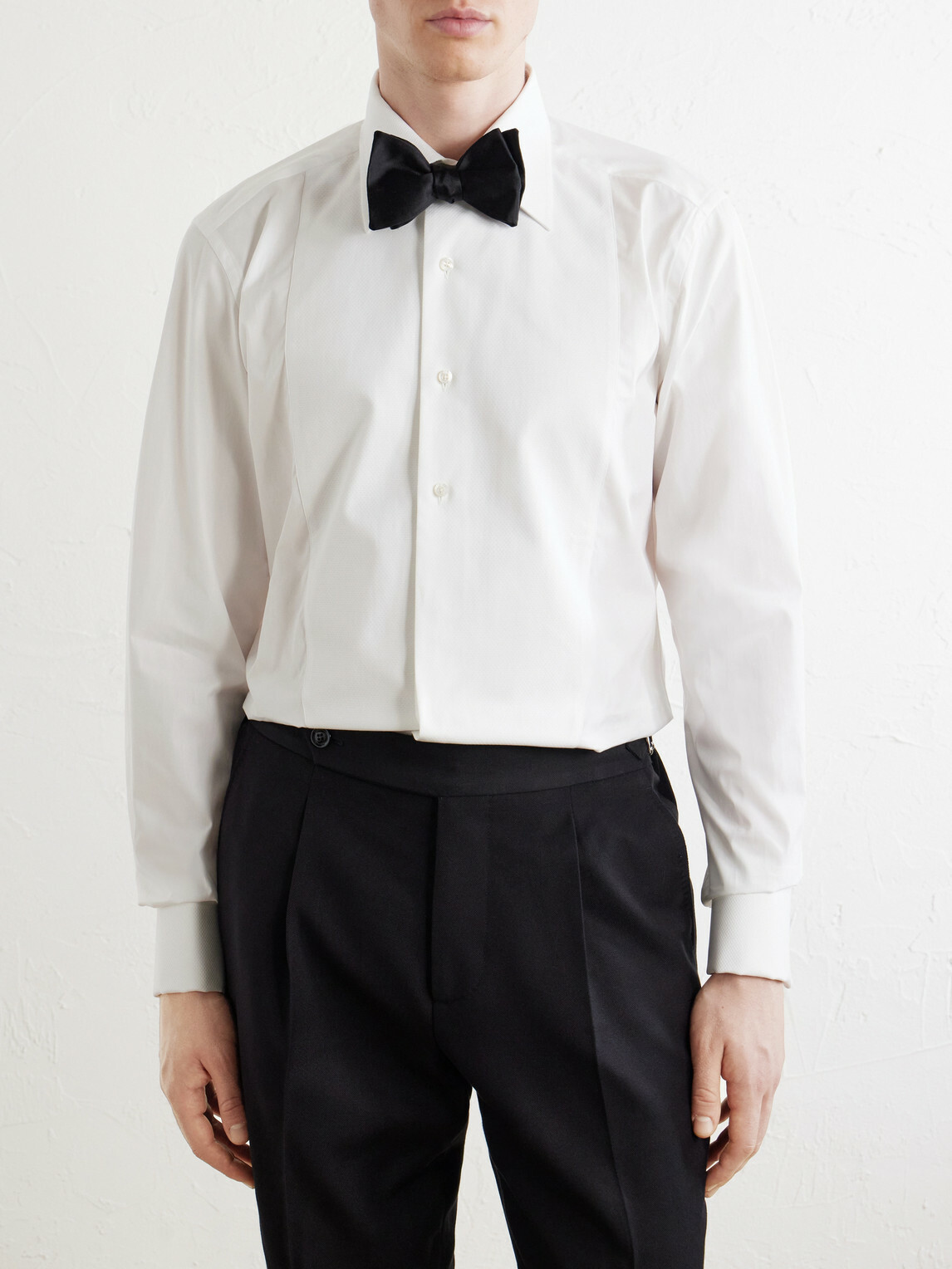 TOM FORD - Cotton-Piqué Shirt - White