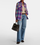 God's True Cashmere Jean's Glade plaid cashmere shirt