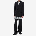 Balenciaga Men's Slim Fit Double Breasted Suit Jacket in Black