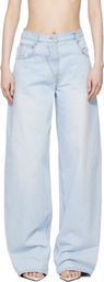 Pushbutton Blue Zero Straight Jeans