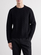 TOTEME - Cable-Knit Wool Sweater - Black