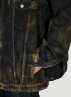Balenciaga Destroyed Denim Jacket male Black