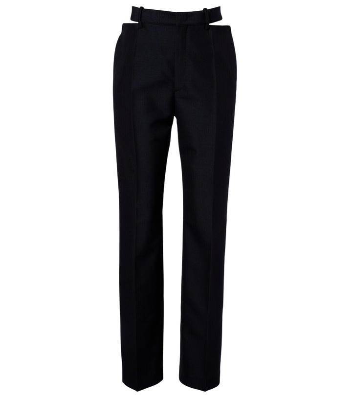 Photo: Jil Sander Cutout wool and mohair straight pants