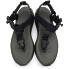 Snow Peak Black and Grey Field Traction Sandals