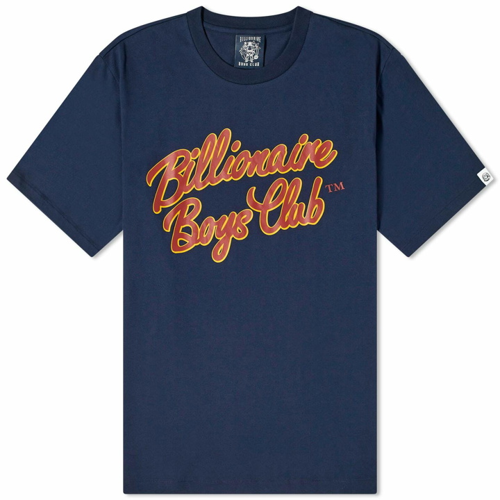 Photo: Billionaire Boys Club Men's Script Logo T-Shirt in Navy