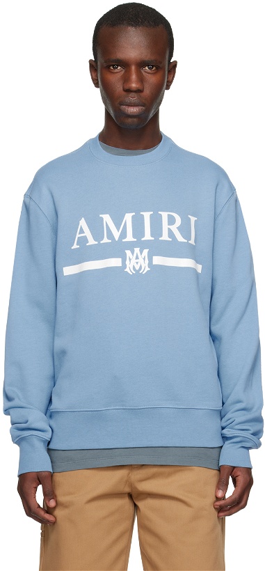 Photo: AMIRI Blue M.A. Bar Sweatshirt