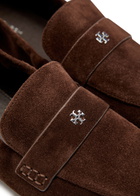 Tory Burch Suede Loafers Brown