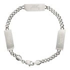 A-COLD-WALL* Silver Chain Logo Bracelet
