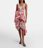 Chloé Floral bow-detail cotton miniskirt