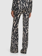 TOM FORD - Leo Hopsack Printed Flared Pants