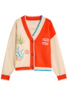 Never Fully Dressed Cream and Red Sol De Palma Knit Cardigan